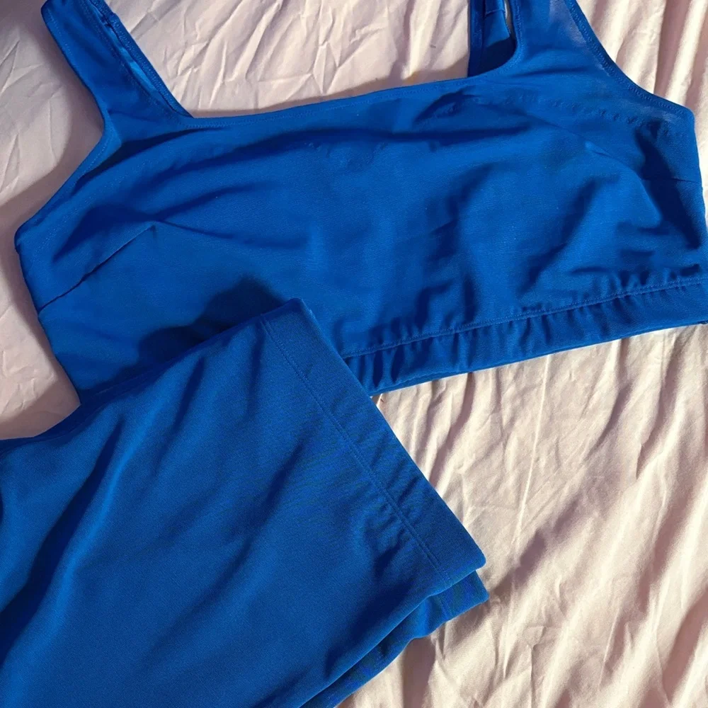 YITTY Mesh Me Smoothing MIDI Bralette & High Waisted Leggings​ - Picture 11 of 11